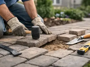 How to Fix an Uneven Paver Walkway Safely