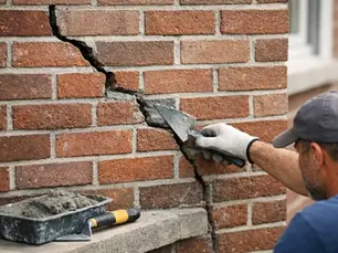 How to Repair Cracked Brick Exterior Walls
