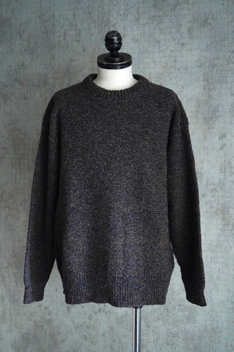 24AW】Caledoor British Wool Crew Neck Knit - Blue John / Sandstone