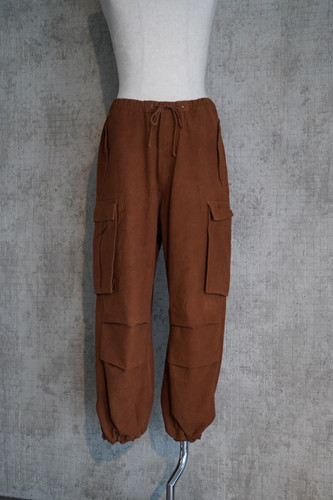 STORY MFG. PEACE PANTS カーゴパンツ 未使用 23SS】STORY mfg. PEACE PANTS - BARK BROWN SLUB