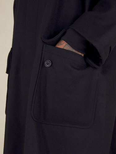 23AW】NICHOLAS DALEY BIG MAC COAT - BLACK | NOUVERTEmagazine