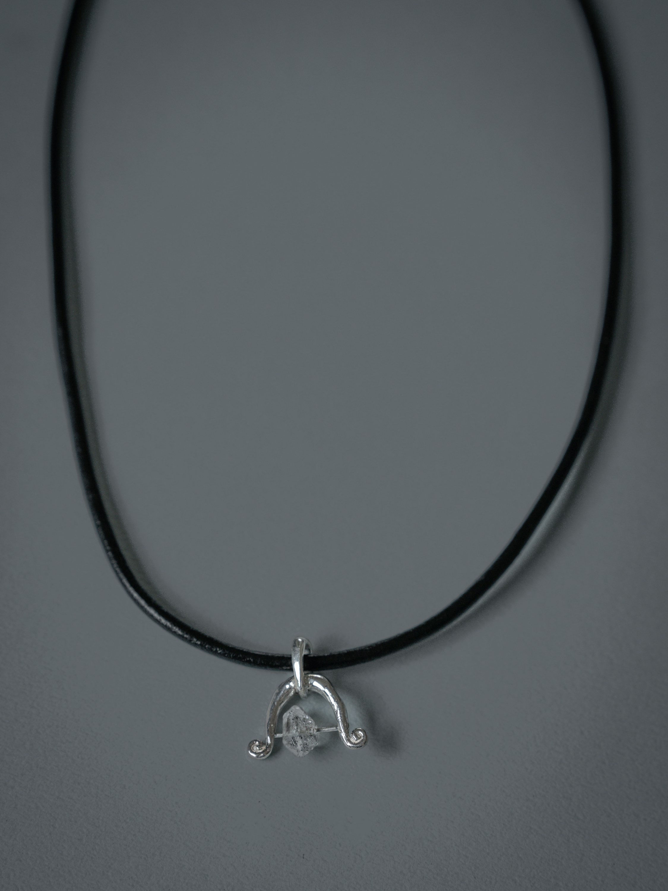 【予約商品】go en Turn stone spiral chain - SILVER