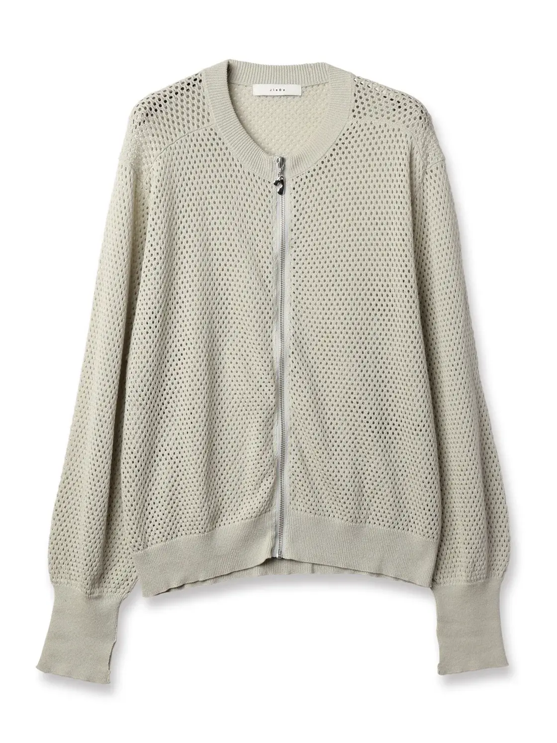 【25SS】JieDa MESH ZIP CARDIGAN - LIGHT GRAY