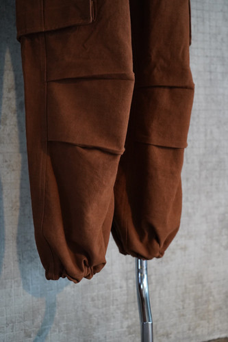 23SS】STORY mfg. PEACE PANTS - BARK BROWN SLUB