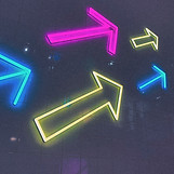 Neon arrow walls