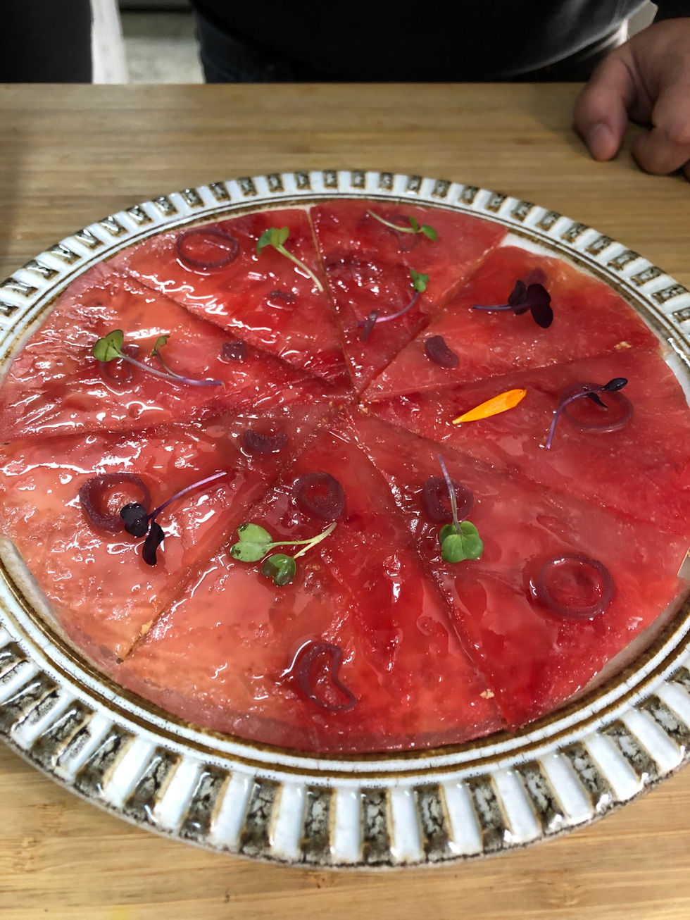 TUNA SASHIMI FLATBREAD