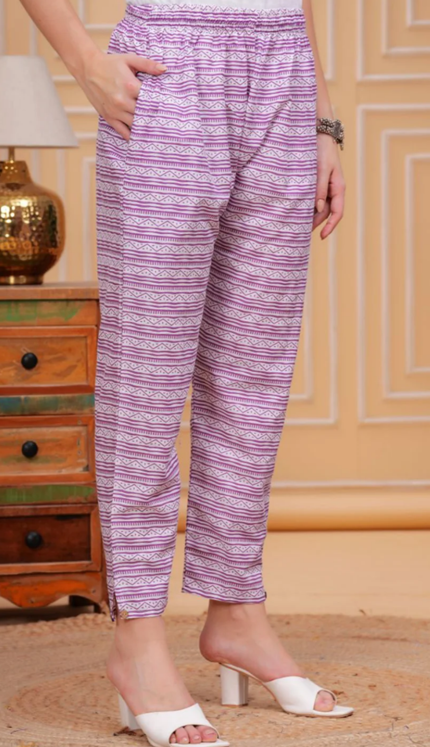 Thumbnail: Copy of Women's Cotton Printed Kurta Set with Dupatta, Purple