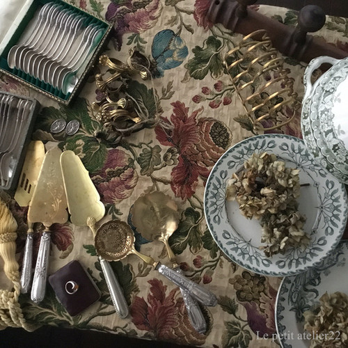 フランスアンティーク⭐️ロカイユ様式ケーキサーバー　シルバープレート　ブロカント フランスアンティーク シルバープレート サーバー フランス