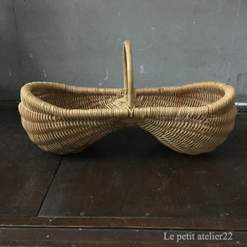 フランス アンティーク パニエ 小さめ ピーナッツ フランス