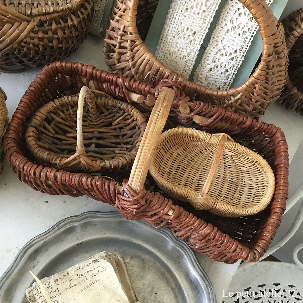 フランス アンティーク パニエ バスケット 30.5 cm | Le petit atelier 22