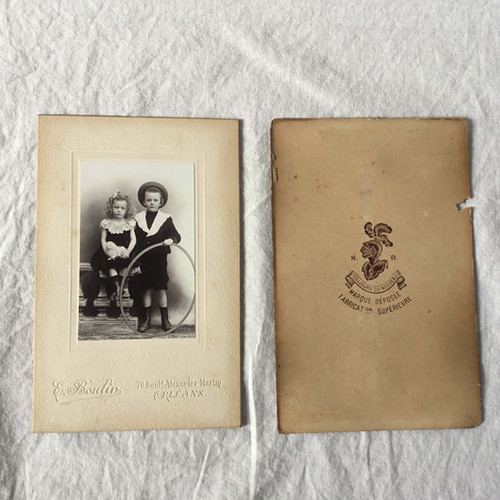 フランス　アンティークフォトスタンド ガラス付き 写真立て フォトガラス フランスアンティーク ガラスフォトスタンド① アンティーク雑貨