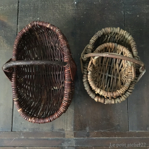フランス アンティーク パニエ バスケット18 cm | Le petit atelier 22