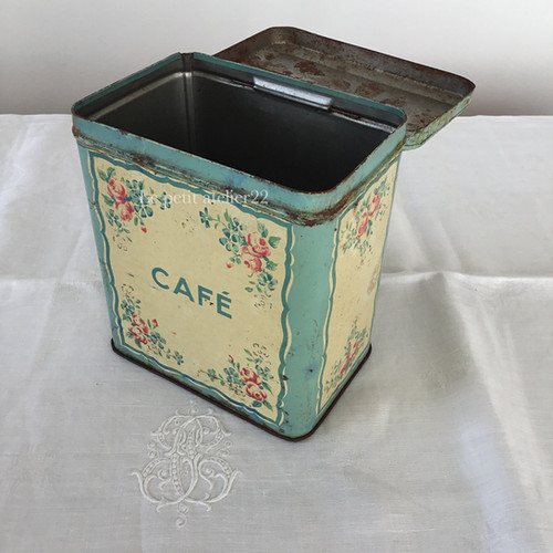 フランス ショコラムニエ CAFE キャニスター ティン缶 | Le