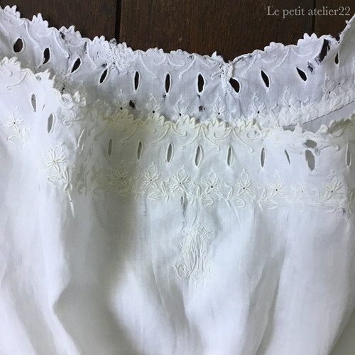 リメイク/補修用)(大人用F) フランス アンティーク リネン