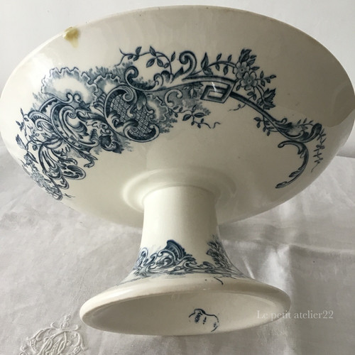 フランス ロンウィ アンティーク コンポート コンポティエ デザート皿