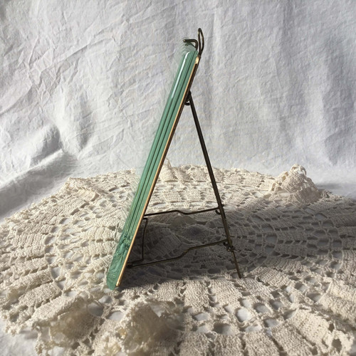 フランス アンティーク ガラスと真鍮 のフォトスタンド フォト