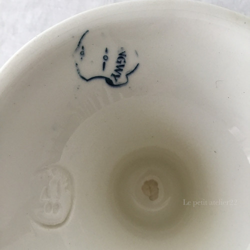 フランス ロンウィ アンティーク コンポート コンポティエ デザート皿