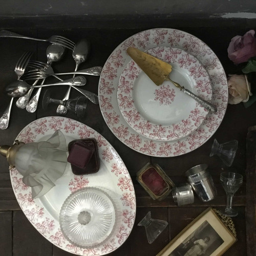 プレート ローズ プレート ピンク ビンテージ アンティーク flohmarkt_coalport--apple-