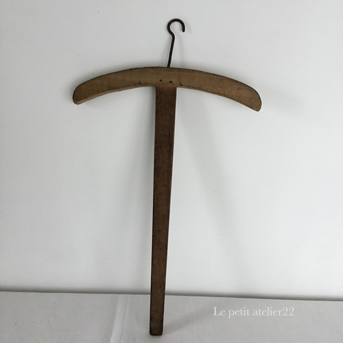 C)フランス アンティーク 木製 クロスハンガー 56 cm | Le petit