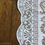 サムネイル： フランス アンティーク コットン レース カーテン スカラップ  白 ホワイト 137 x 248 cm
