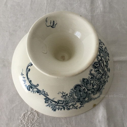 フランス ロンウィ アンティーク コンポート コンポティエ デザート皿