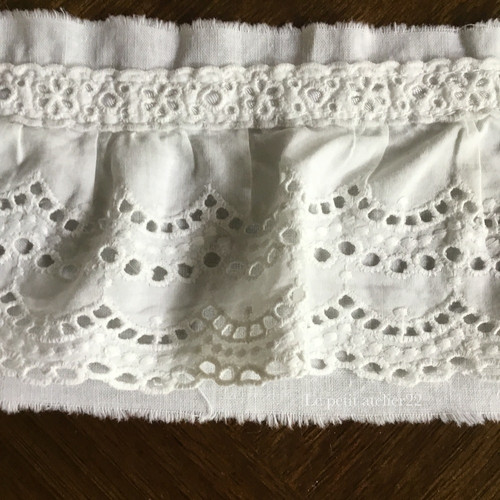 フランスレース、パーツ パーツ)フランス アンティークレースパーツ 55 x 9 cm | Le petit