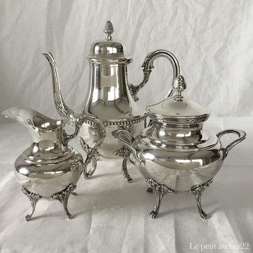 フランス Raoul Monteillet アンティーク シルバープレート ミルク