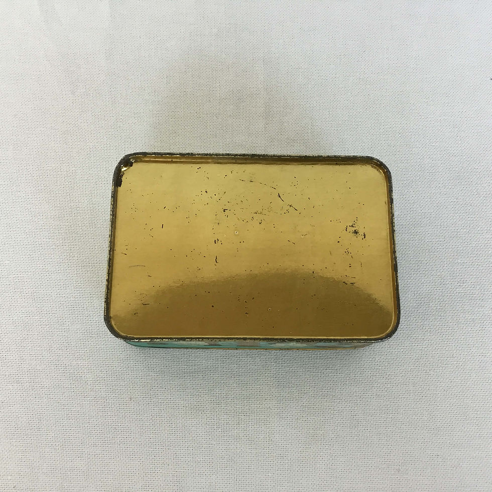 サムネイル： フランス アンティーク ブリキ缶 A LA RENOMEE ティン缶 12.2 cm