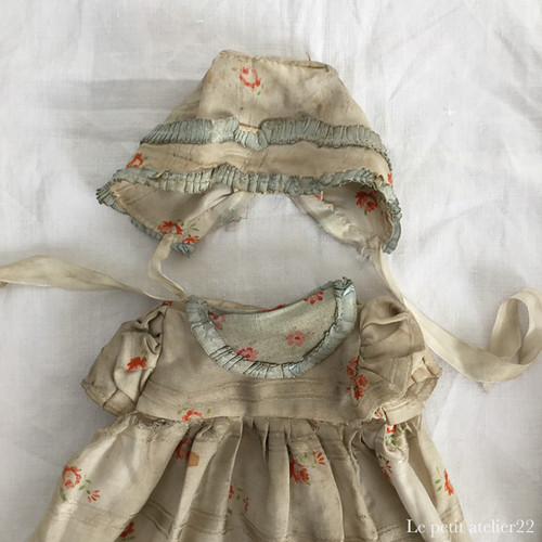 L) フランス アンティーク パピエマルシェ ベビードール 人形 35 cm