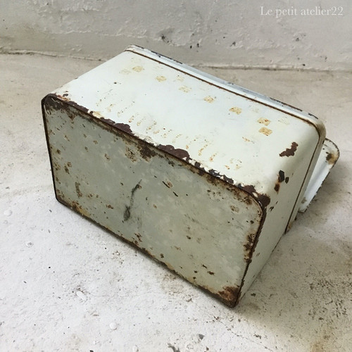 フランス アンティーク ホーロー アリュメット缶 マッチ入れ | Le