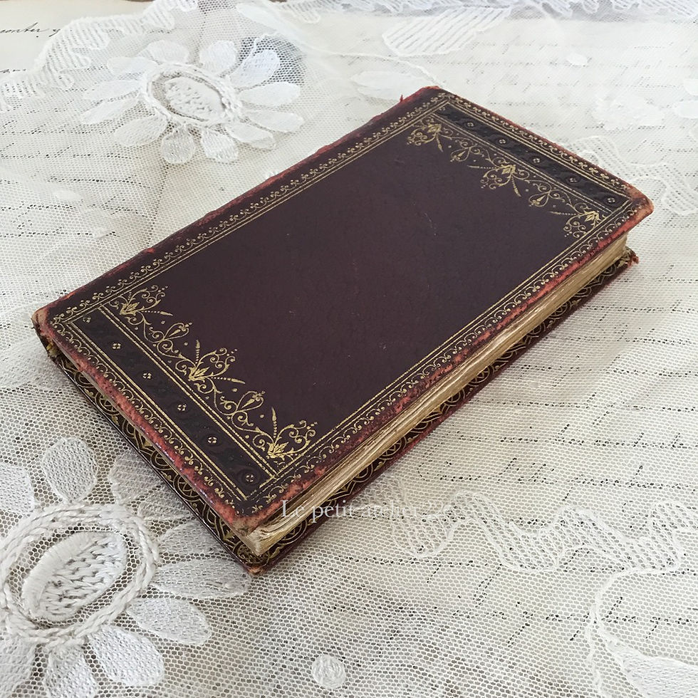サムネイル： フランス アンティーク祈祷書 Petit Missel Romain (1892 ) 革 金彩 12.2 cm