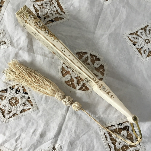 フランス アンティーク 扇子 19世紀 24.5 x 51 cm | Le petit atelier 22