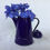 サムネイル： ポーランド アンティーク ホーロー コーヒーポット カフェティエール 紺  21.3 cm