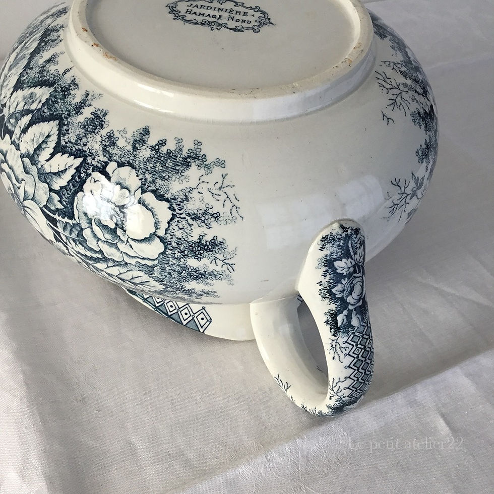 サムネイル： フランス サンタマン JARDINIERE HAMAGE NORD アンティーク ピシェ