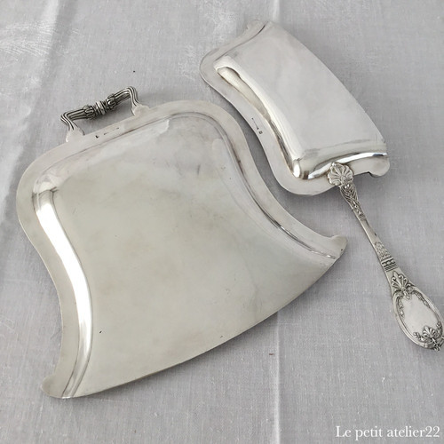 フランス Cailar Bayard アンティーク シルバープレート ダストパン