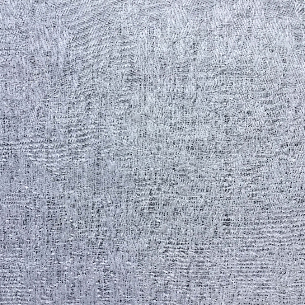 サムネイル： フランス アンティーク ダマスク織 モノグラム テーブルクロス長方形 リネン 155 x 215 cm