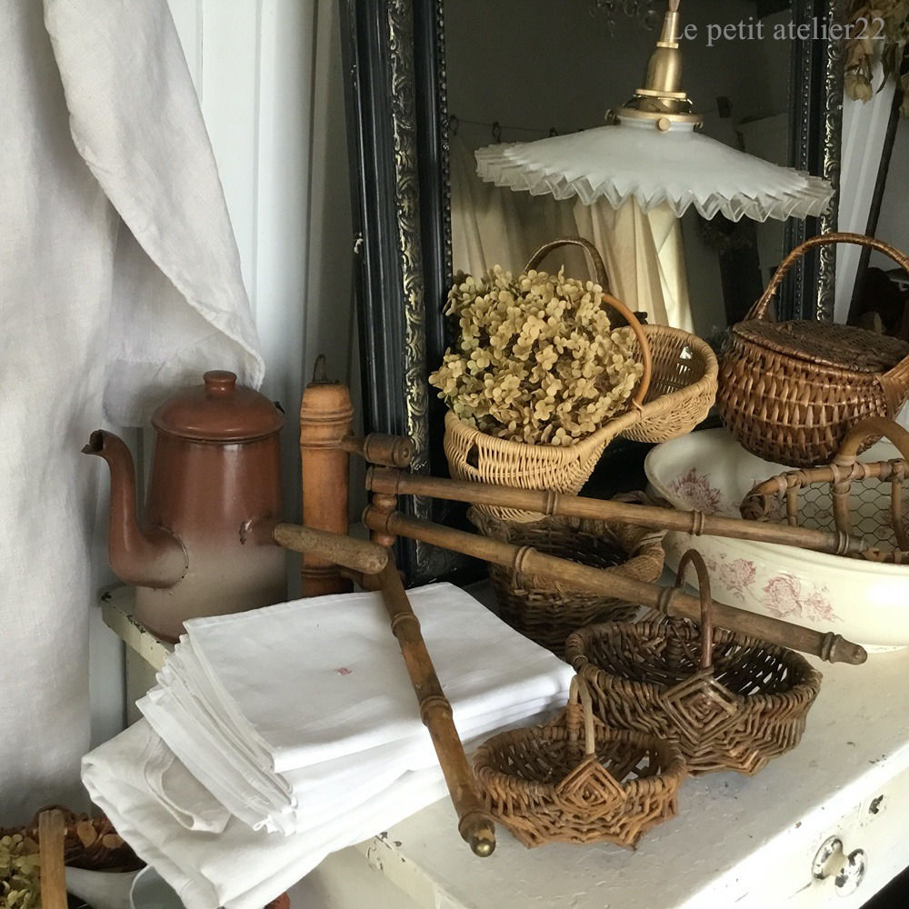 フランス アンティーク タオル ハンガー ホルダ 木製 バー リ フランス