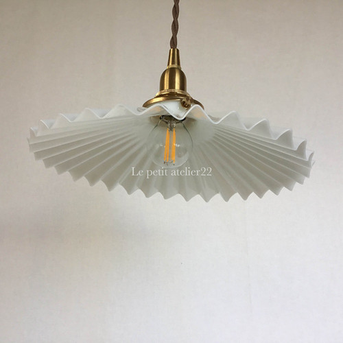 シェードのみ)フランス アンティーク 照明 ガラス ランプシェード