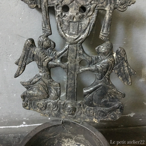 聖水入れ ベニチエ フランスアンティーク 訳あり 再出品 フランス アンティーク ベニチエ 聖水盤 19.5 cm | Le petit