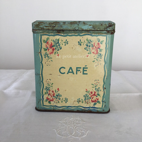 フランス ショコラムニエ CAFE キャニスター ティン缶 | Le