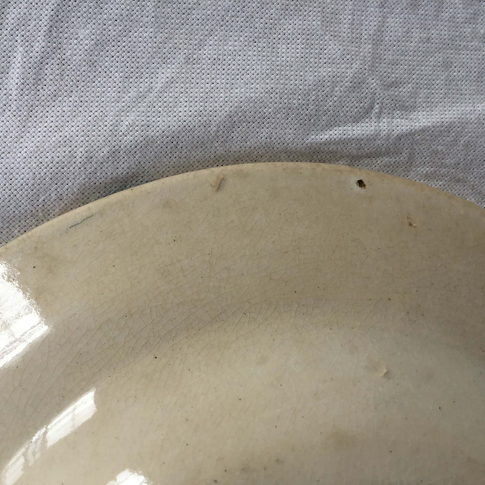 サムネイル： アンティーク 深皿 プレート テールドフェール