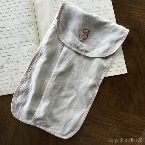 フランス　アンティーク　リネン フランスアンティークリネン イニシャルトーション | Bonetat