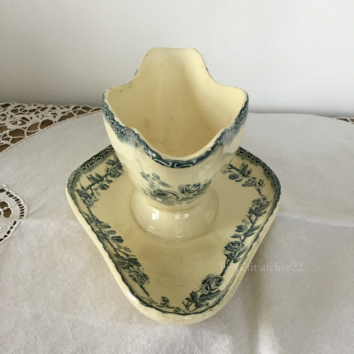 フランスアンティーク　ショワジールロワ　ソーシエール Choisy le roi ソーシエール ポピー ケシの花 フランス アンティーク