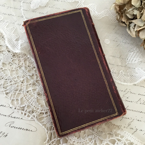 フランス アンティーク聖書 Petit Missel Romain (1892 ) 革