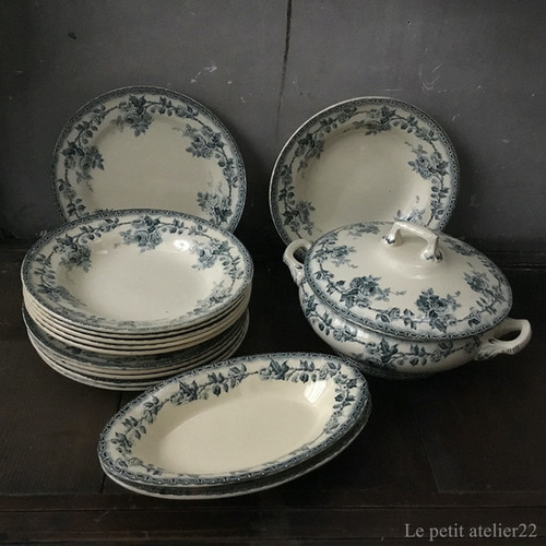 フランスアンティーク ショワジールロワ Paris プレート２枚セット フランスアンティーク ショワジールロワ Paris プレート2枚セット