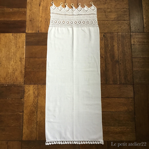 フランスアンティークリネンガーゼカーテン フランスアンティーク