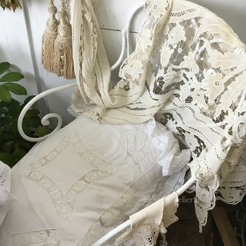 France antique レースクッション ピロー France antique レースクッション ピロー