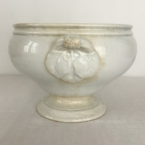フランスアンティーク☆ジアンGienチューリーン紫陽花スーピエール 特大) フランス ジアン アンティーク スーピエール (1875-1886) 29 cm