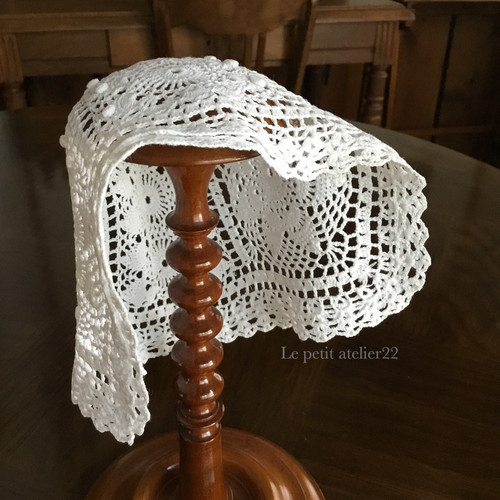 ドール人形用)フランス アンティーク リネン ロシェ ボネ | Le petit