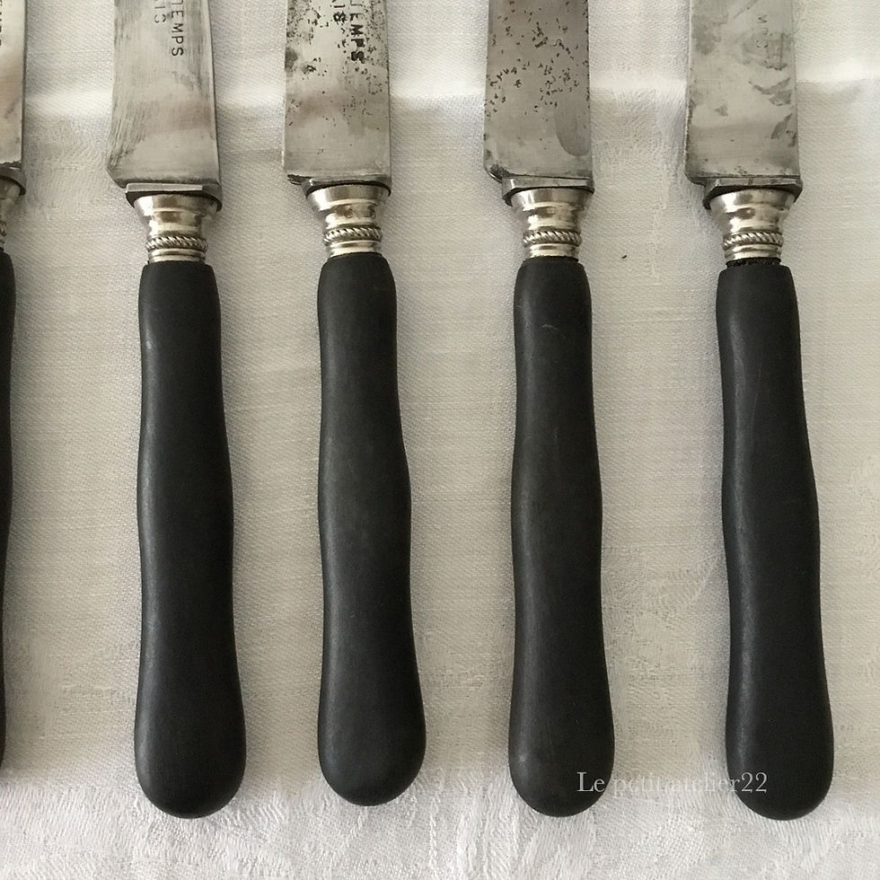 フランスアンティーク　デザートナイフ M)(在庫6)フランス AU PRINTEMPS PARIS アンティーク デザートナイフ